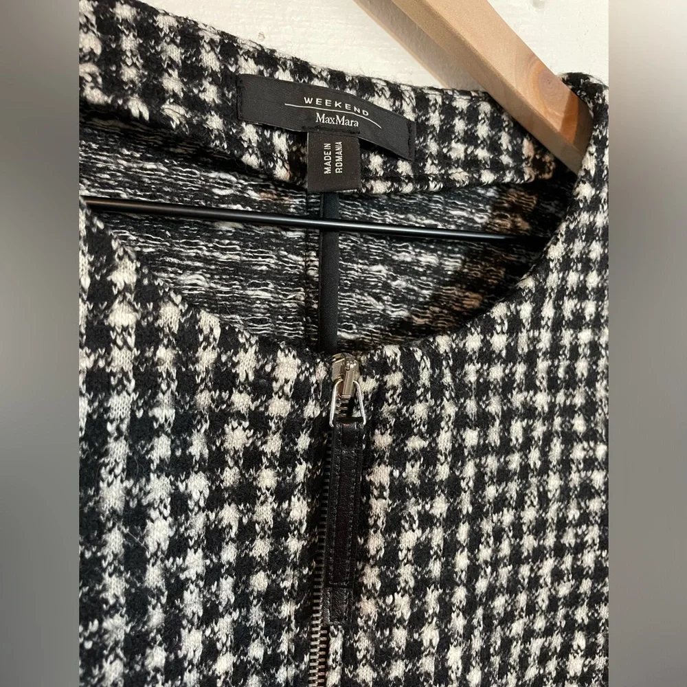 Weekend MaxMara Black and White Checkered Jacket - Picture 3 of 8